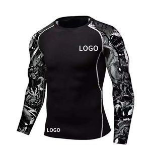 Rashguard Unisexe Respirant à Séchage Rapide Imprimé par Sublimation 2026 avec Logo Personnalisé pour Entraînement MMA NO-GI Grappling Jiu Jitsu BJJ - Product Image 5