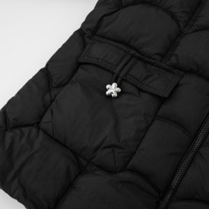 Felpa con Cappuccio e Zip a Collo Alto in Tinta Unita, Calda, Impermeabile, Antivento, Morbida, Casual, Elegante, Parka Invernale in Poliestere - Product Image 4