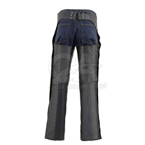 Polainas Completas de Cuero Genuino para Montar a Caballo, Protección Premium para Piernas, Estilo Vaquero Occidental - Product Image 3