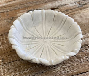 Bols en marbre blanc naturel artisanal Lotust Design Vaisselle et décoration pour dîner et cadeaux - Product Image 5