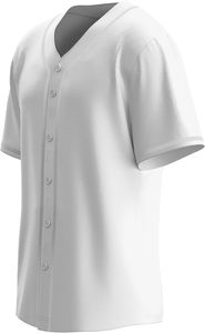 Maillots de baseball vierges à boutons, chemises décontractées unies à manches courtes, uniformes sportifs pour adultes style hipster et hip-hop - Product Image 2