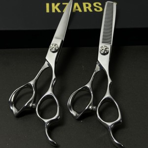 Ciseaux de coiffure ergonomiques pour droitiers 440c, ciseaux professionnels de salon en acier inoxydable, ciseaux tranchants pour un coiffage de précision - Product Image 3