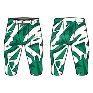 Uniforme de Fútbol Americano Transpirable con Cuello en V, Mangas Cortas, Diseño Verde y Blanco con Marca Personalizada - Product Image 2