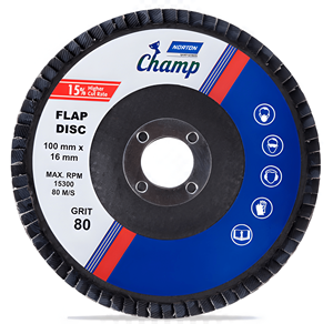 Disco de Láminas Champ de Óxido de Aluminio, Grano 60/80/120, Tamaños de 4 y 5 Pulgadas, para Uso en Seco - Product Image 2
