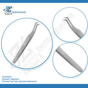 แหนบดึงขนตาสแตนเลสแบบมืออาชีพ ชุด 2 ชิ้น ปลายแหลม ทนทาน จับสบาย รับทำโลโก้ตามสั่ง - Product Image 5