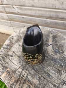 Auténtica Taza Vikinga de Cuerno de Búfalo Ecológica, Jarra para Cerveza, Sidra o Mead, Estilo Antiguo, Imitación, Regreso a Clases - Product Image 3