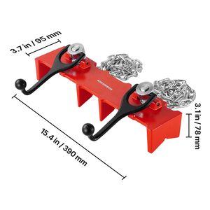 Morsa per saldatura in ghisa per impieghi gravosi con doppie catene e manovelle, da 1/2 a 8 pollici, per tubi e saldature - Product Image 1