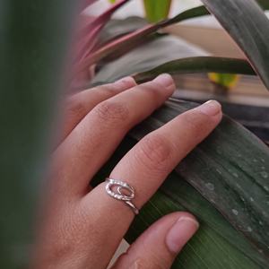 Anillos de Plata de Ley 925 con Piedras Preciosas Ovaladas Abiertas, Anillos de Diamantes Románticos para Mujer, Regalo de Boda, Compromiso, Promesa, Uso Diario, Joyería Fina - Product Image 4