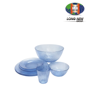 Juego de Vajilla de Plástico PET Personalizado LONGNEW con Platos, Tazones, Tazas y Cucharas, Vajilla Reutilizable para Uso Doméstico y en Restaurantes, Taiwán - Product Image 2