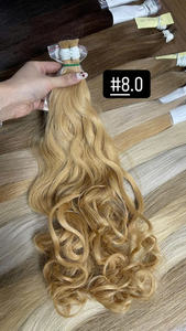 Extensions de cheveux en vrac les plus vendues 100% cheveux crus Double noyés 100 grammes toutes les couleurs 20 pouces - Product Image 6