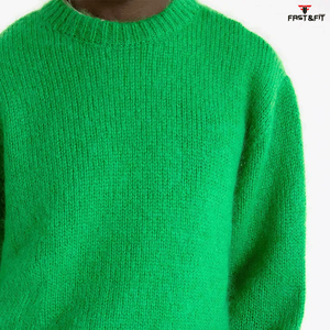 Suéter de Cuello Redondo Casual de Lana y Cachemira de Secado Rápido, Antiarrugas, Personalizable, Estilo Vintage, Último Modelo de Fábrica - Product Image 5
