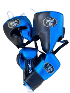 Set de Boxeo Rojo y Negro 'No Boxing No Life' Hecho con Cuero Genuino, Set de Sparring para Kickboxing 'No Boxing No Life', Kits de Boxeo Personalizados OEM - Product Image 2