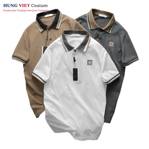 เสื้อเทนนิสแขนสั้นของผู้ชายเสื้อธุรกิจผ้าโพลีเอสเตอร์ระบายอากาศได้ดีปักโลโก้แบรนด์ของตัวเองปรับแต่งได้100% - Product Image 1