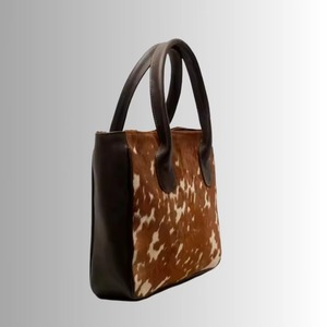 Bolso Tote de Cuero Genuino con Pelo, Bolso de Hombro Vintage, Gran Capacidad, Ligero - Product Image 3