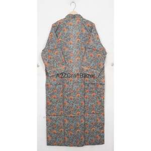 Bata Kimono de Satén 100% Algodón para Mujer, Estampado Floral Sexy, Ropa de Noche Primavera/Verano, Túnica de Playa, Pijama con Logo Trasero - Product Image 6