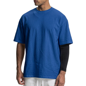 T-shirt Homme Respirant de Haute Qualité 100% Coton Noir Grande Taille Personnalisé 3D Puff Manches Courtes Style Urbain - Product Image 6