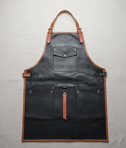 Tablier en cuir ergonomique avec bretelles croisées pour une distribution du poids, confort professionnel pour de longues heures de travail LPN-0245 - Product Image 5