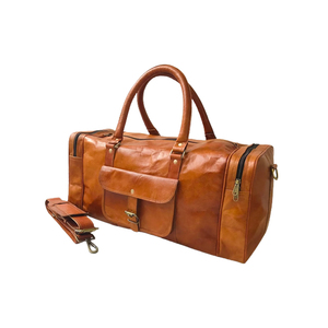 Sac de voyage en cuir de buffle de luxe, fait main, élégant, avec compartiment pour chaussures, tendance - Disponible à prix avantageux - Product Image 2