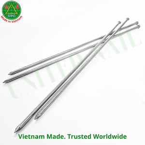 Clous en acier de 11,6 pouces à tige lisse et durable avec tête ronde/plate pour la construction, provenant d'une usine du Vietnam |   Clavo de usage général - Product Image 5