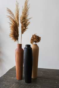 Florero de Madera de Fresno Natural, Floreros de Madera Maciza, Adornos y Decoraciones - Product Image 5