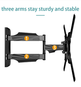 Phổ TV Wall Mount cho 23-55 cơ sở Para televisor khung TV với xoay & mở rộng TV đứng phù hợp với <span class=keywords><strong>LCD</strong></span>, OLED màn hình phẳng - Product Image 4