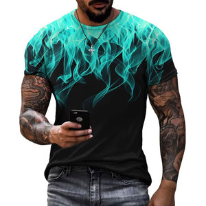 T-shirt uni pour homme de haute qualité, sublimation, 100% polyester, tricoté, manches longues, respirant, séchage rapide, vêtements d'été, best-seller - Product Image 4
