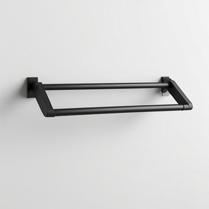 Porte-serviettes mural minimaliste de luxe, conçu pour les espaces intérieurs modernes, offrant un rangement pratique et une architecture raffinée - Product Image 1