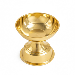 Traditional Handcrafted Brass <b>Oil</b> <b>Lamp</b> for Puja Mandir Home Temple Diwali Festival Decoration Indian Ethnic Home Decor - Product Image 3