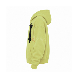 Sweat à capuche surdimensionné de haute qualité, logo brodé, coton, unisexe, sweats à capuche personnalisés, OEM en gros - Product Image 4
