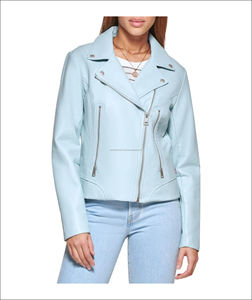 100% Original Boomletcorp peau de vache Biker veste pour femmes à manches longues toile tissu haute qualité hiver saison nouvel état - Product Image 1