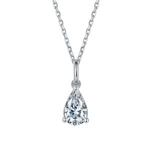 Collar con Colgante de Diamante Natural Corte Pera en Oro Sólido de 18K, Certificado IGI, Estilo Clásico, Regalo de Compromiso para Mujer - Product Image 1