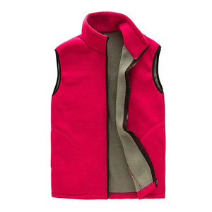 Gilet polaire pour hommes et femmes, veste sans manches pour sports d'hiver en plein air, vêtements de camping imperméables, vêtements d'extérieur réversibles en toile - Product Image 4