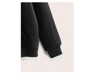 Bobby Fit hommes poids lourd Terry pull à capuche 100% coton tricoté personnalisé surdimensionné imprimé goutte épaule haute qualité polaire - Product Image 5