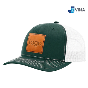 Custom Logo Snapback Cap With White Logo Patch Front Panel Adjustable Unisex Street Style Cotton <b>Hat</b> - Product Image 1