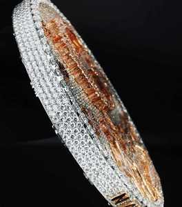 Rose Gold Plated Silver Letter Pendant Personalized Hip Hop <b>Necklace</b> <b>Custom</b> Logo <b>Name</b> for Certified Moissanite Stone Charm - Product Image 2