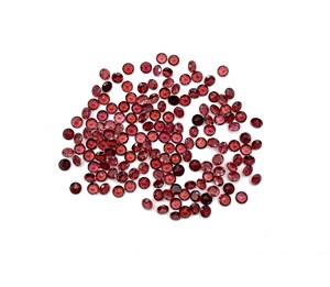 Pierre précieuse naturelle grenat du Mozambique, facettée, rouge, taille ronde, plusieurs tailles disponibles pour la fabrication de bijoux - Product Image 3