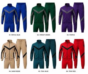 Men's Polyester Tracksuit Full <b>Zip</b> <b>Hooded</b> Sporty Style Color Blocking Regular Fit Winter Eco-Friendly Quick Dry Lightweight - Product Image 5