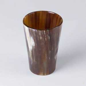 แก้วน้ำเขาสัตว์นอร์สธรรมชาติคุณภาพสูง แก้วช็อตแก้วน้ำแบบแกะสลักด้วยมือ พร้อมคำขวัญใหม่ ตกแต่งคริสต์มาส - Product Image 5