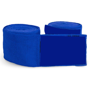 Bandages de soutien pour poignets de fitness et de kickboxing de qualité supérieure avec fermeture Velcro sécurisée, haute élasticité, bleu royal, bandages de boxe - Product Image 1