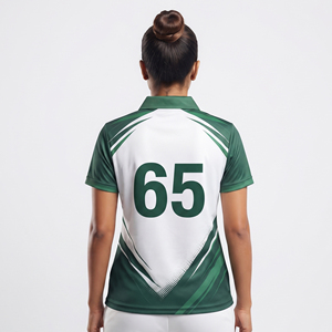 Maillots de cricket personnalisés pour femmes, légers, pour l'entraînement, maillot d'équipe de cricket pour femmes, polyester, sport - Product Image 2