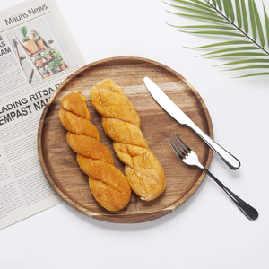 ถาดไม้ทรงกลม, ถาดเสิร์ฟไม้ - Product Image 2