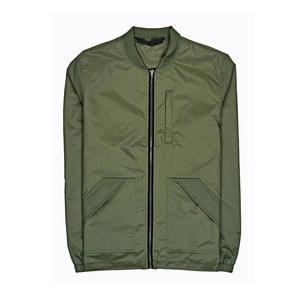 All Sizes Available Stylish Men's Slim Fit Lightweight Bomber <b>Jacket</b> Stand Front 100% Nylon Trendy Casual Outerwear Multicolor - Product Image 3