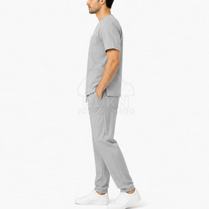 Ensemble de blouses médicales pour hommes, tricoté, personnalisable, de haute qualité, uniforme médical, vêtements de travail pour les soignants, vêtements d'hôpital, vêtements pour médecins et infirmières - Product Image 5