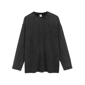 เสื้อยืดแขนยาวทรงโอเวอร์ไซส์หนา 280 กรัม ยี่ห้อดัง สไตล์เรโทร วินเทจ สำหรับผู้ชาย เสื้อยืดเปล่าสีพื้น - Product Image 6