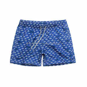 Short d'été décontracté pour hommes de haute qualité Logo personnalisé imprimé double couche polyester tout imprimé Sublimation solide High Street - Product Image 1