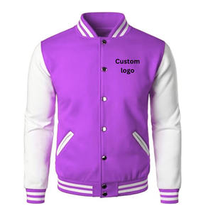 Chaqueta universitaria para hombre, tela transpirable, diseño de manga larga, botones, logotipo personalizado e impresión. - Product Image 4