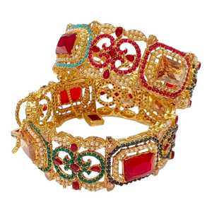 New Unique Style Fashion Jewelry Sets Bangles Artificial Bridal Jewelry Sets Party <b>Wedding</b> <b>Accessories</b> Custom Designs & Colors - Product Image 1