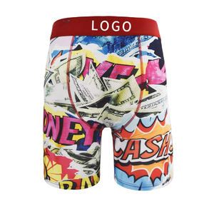 Boxers pour hommes en polyester imprimés ODM, fins, respirants, séchage rapide, coupe droite, pour l'été - Product Image 4