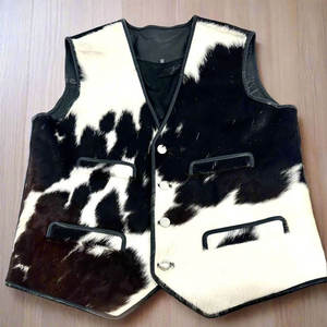 Veste en cuir de vachette pour homme, de haute qualité, confortable et légère, design tendance, OEM/ODM. - Product Image 3