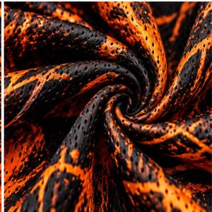 Maillot de basket-ball noir et orange pour hommes, respirant, à transfert thermique, col en V, sans manches, séchage rapide, en polyester - Product Image 6